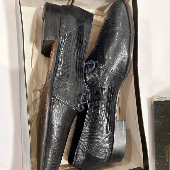 Vintage gently used Fratelli men’s shoes genuine lizard size 12. - Picture 2 of 8